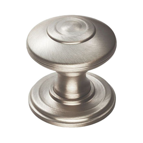 This is an image of a FTD - Anderson Knob 38mm - Satin Nickel that is availble to order from T.H Wiggans Architectural Ironmongery in Kendal in Kendal.