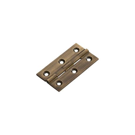 This is an image of a FTD - 64 x 35mm Cabinet Hinge - Antique Brass that is availble to order from T.H Wiggans Architectural Ironmongery in in Kendal.