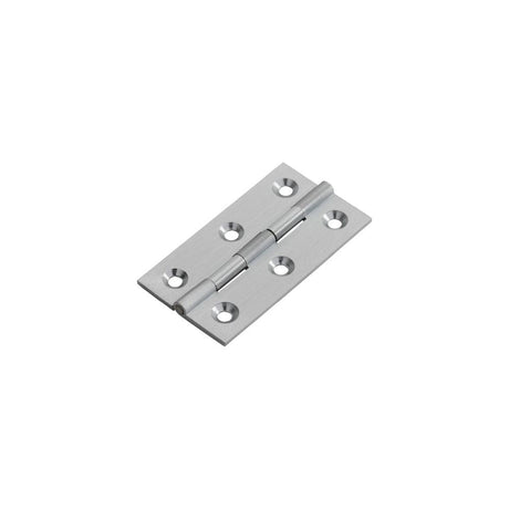 This is an image of a FTD - 64 x 35mm Cabinet Hinge - Satin Chrome that is availble to order from T.H Wiggans Architectural Ironmongery in in Kendal.