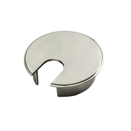 This is an image of a FTD - Heavy Pattern Cable Tidy - Satin Nickel that is availble to order from T.H Wiggans Architectural Ironmongery in Kendal in Kendal.
