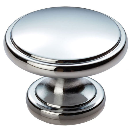 This is an image of a FTD - Oxford Knob 38mm - Polished Chrome that is availble to order from T.H Wiggans Architectural Ironmongery in Kendal in Kendal.
