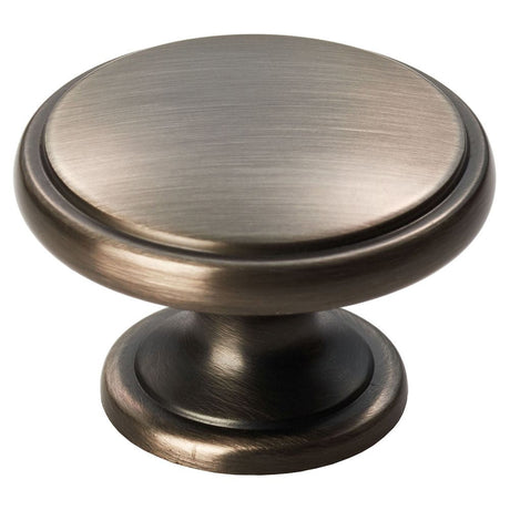This is an image of a FTD - Oxford Knob 38mm - Gun Metal that is availble to order from T.H Wiggans Architectural Ironmongery in Kendal in Kendal.