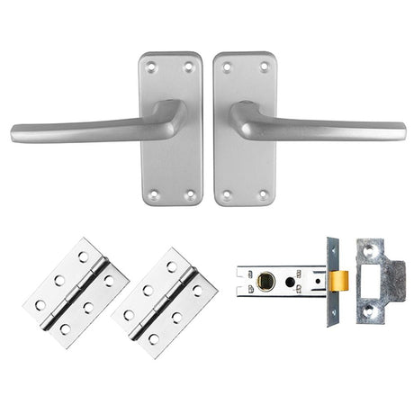 This is an image of Carlisle Brass - CONTRACT ALUMINIUM LATCH PACK available to order from T.H Wiggans Architectural Ironmongery in Kendal, quick delivery and discounted prices.