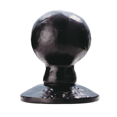 This is an image of Ludlow - Ball Mortice Knob - Black Antique available to order from T.H Wiggans Architectural Ironmongery in Kendal, quick delivery and discounted prices.