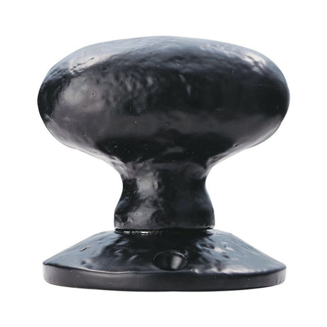 This is an image of Ludlow - Oval Mortice Knob - Black Antique available to order from T.H Wiggans Architectural Ironmongery in Kendal, quick delivery and discounted prices.