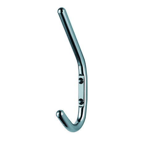 This is an image of a Eurospec - Hat and Coat Hook - Bright Stainless Steel that is availble to order from T.H Wiggans Architectural Ironmongery in Kendal in Kendal.
