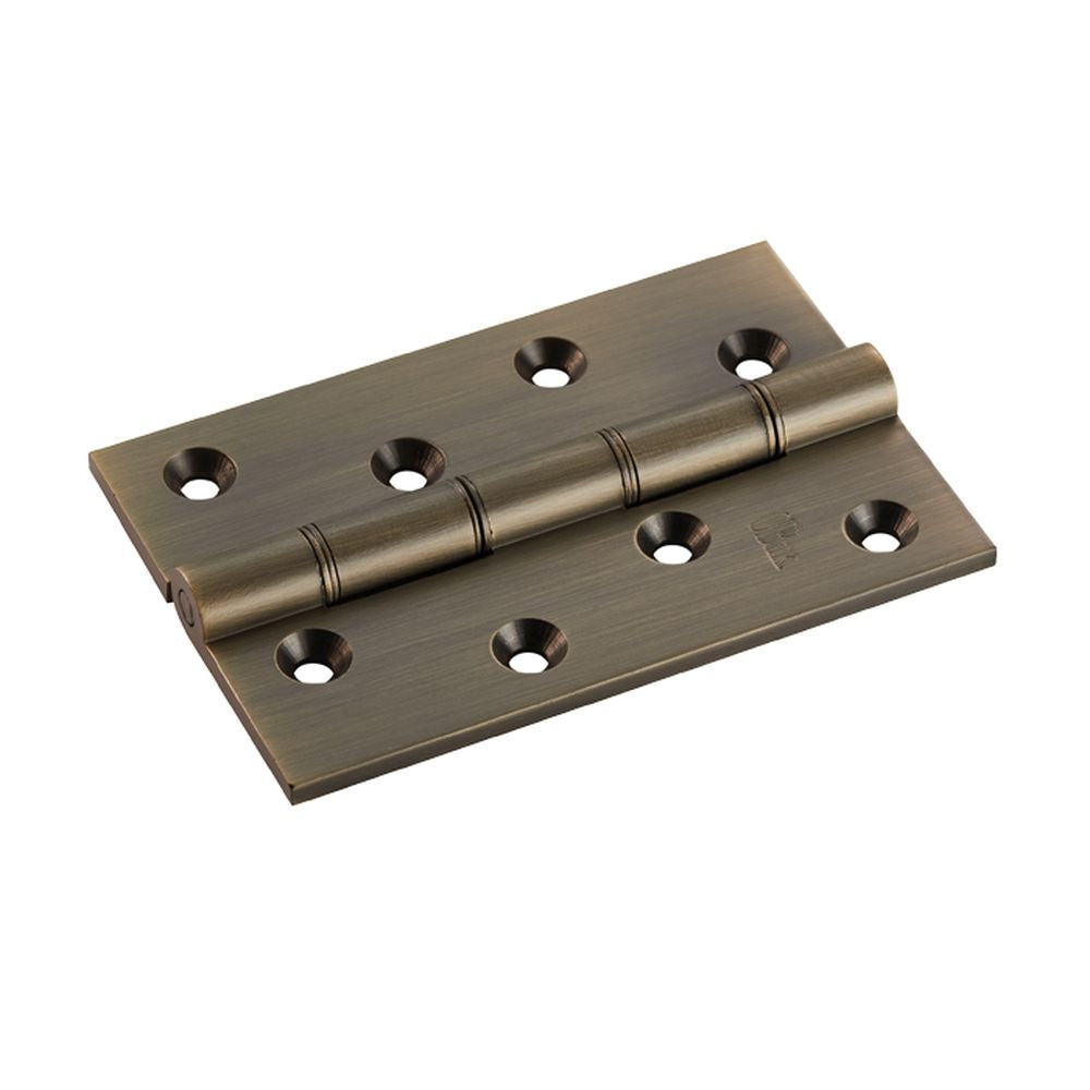 This is an image of a Carlisle Brass - 102 x 67mmDouble Phos. Bronze Washer Hinge - Antique Brass that is availble to order from T.H Wiggans Architectural Ironmongery in in Kendal.