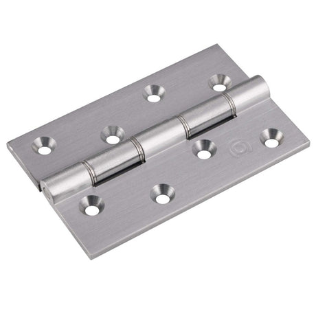 This is an image of a Carlisle Brass - 102 x 57mm Dbl S/Steel Washer Brass Hinge - Satin Chrome that is availble to order from T.H Wiggans Architectural Ironmongery in in Kendal.