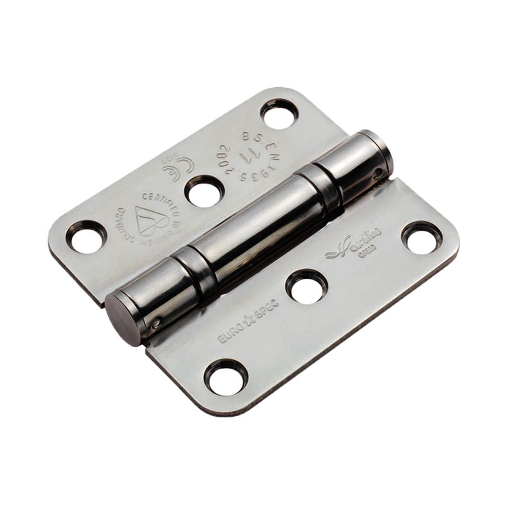 This is an image of a Eurospec - Enduro Grade 11 Ball Bearing Hinge Radius - Bright Stainless Steel that is availble to order from T.H Wiggans Architectural Ironmongery in in Kendal.