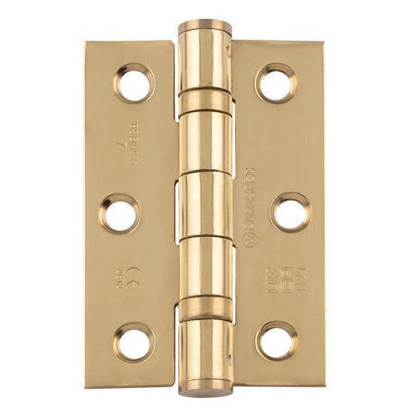 This is an image of a Eurospec - Grade 7 Ball Bearing Hinge - Stainless Brass that is availble to order from T.H Wiggans Architectural Ironmongery in in Kendal.
