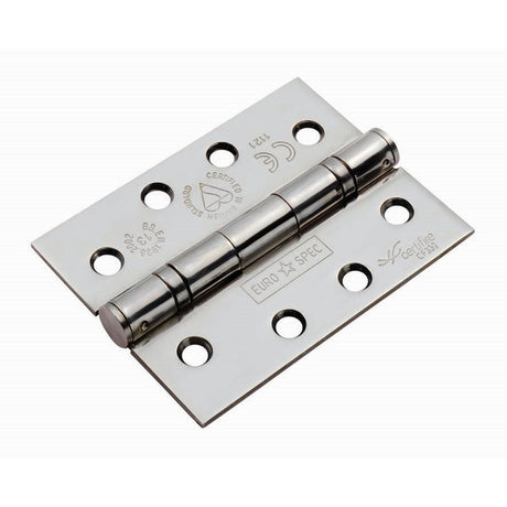 This is an image of a Eurospec - Enduro Grade 13 Ball Bearing Hinge - Bright Stainless Steel that is availble to order from T.H Wiggans Architectural Ironmongery in in Kendal.