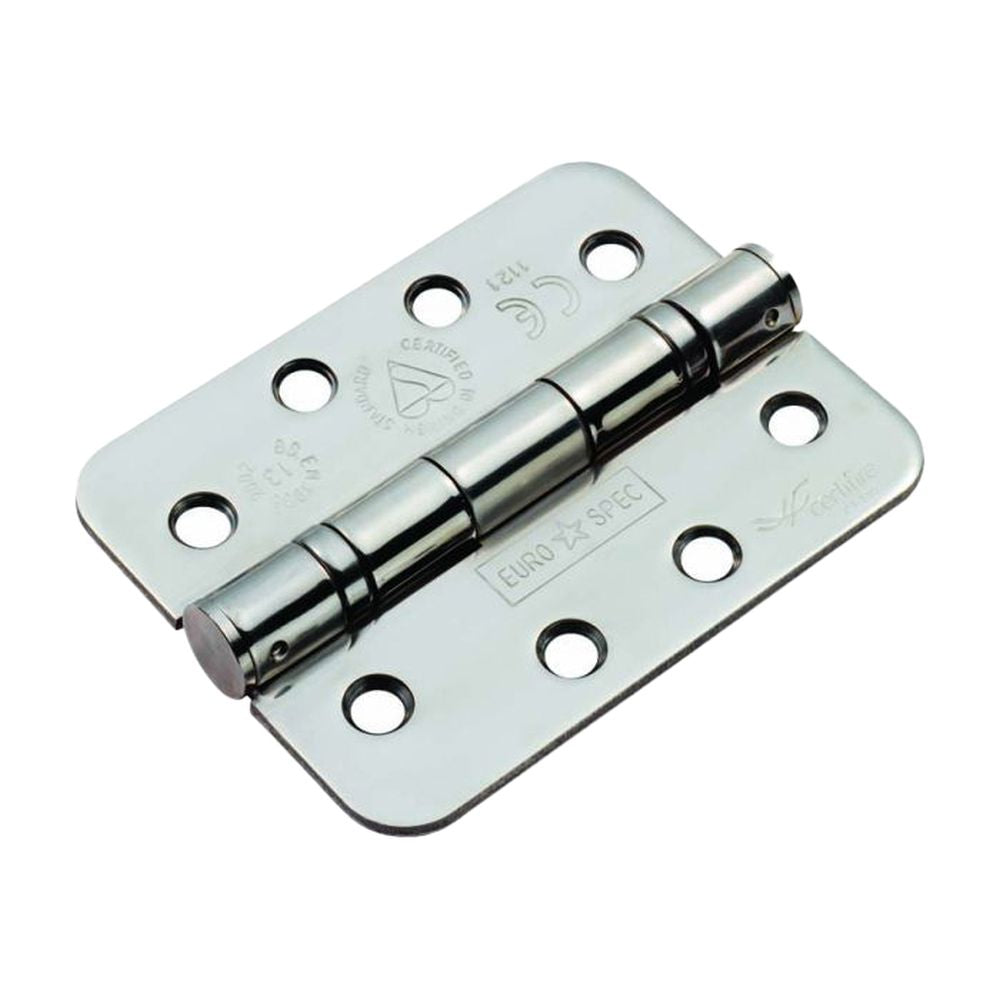 This is an image of a Eurospec - Enduro Grade 13 Ball Bearing Hinge Radius - Bright Stainless Steel that is availble to order from T.H Wiggans Architectural Ironmongery in in Kendal.