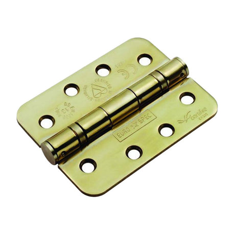 This is an image of a Eurospec - Enduro Grade 13 Ball Bearing Hinge Radius - PVD that is availble to order from T.H Wiggans Architectural Ironmongery in in Kendal.