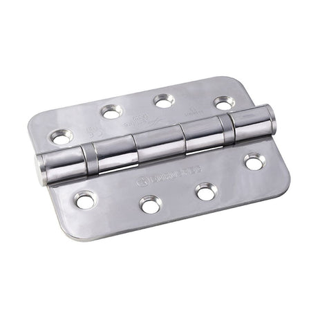 This is an image of a Eurospec - Enduro Grade 13 Ball Bearing P Hinge Radius - Bright Stainless Steel that is availble to order from T.H Wiggans Architectural Ironmongery in in Kendal.
