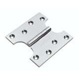 This is an image of a Eurospec - Parliament Hinge - Polished Chrome that is availble to order from T.H Wiggans Architectural Ironmongery in in Kendal.