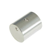 This is an image of Frelan - Cylindrical Crystal Mortice Knobs - Satin Chrome available to order from T.H Wiggans Architectural Ironmongery in Kendal, quick delivery and discounted prices.