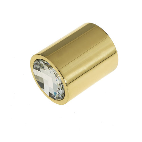 This is an image of Frelan - Cylindrical Mortice Knobs - Polished Brass available to order from T.H Wiggans Architectural Ironmongery in Kendal, quick delivery and discounted prices.