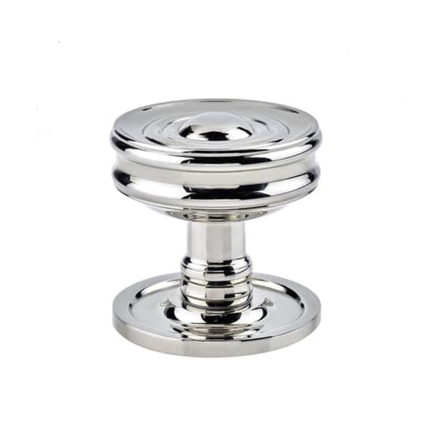 This is an image of Burlington - Bloomury Mortice knob - Polished Nickel available to order from T.H Wiggans Architectural Ironmongery in Kendal, quick delivery and discounted prices.