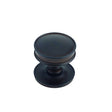 This is an image of a Burlington - Berkeley cupboard knob - Dark Bronze that is availble to order from T.H Wiggans Architectural Ironmongery in Kendal in Kendal.
