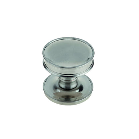 This is an image of a Burlington - Berkeley cupboard knob - Satin Nickel that is availble to order from T.H Wiggans Architectural Ironmongery in Kendal in Kendal.