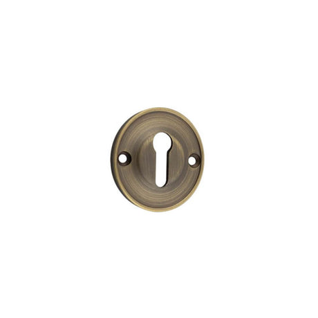 This is an image of Burlington - 40mm AB Std keyway escutcheon available to order from T.H Wiggans Architectural Ironmongery in Kendal, quick delivery and discounted prices.