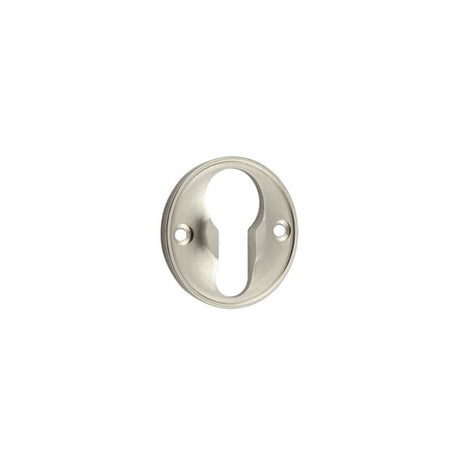 This is an image of Burlington - 40mm SN Euro keyway escutcheon available to order from T.H Wiggans Architectural Ironmongery in Kendal, quick delivery and discounted prices.