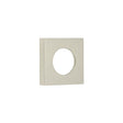 This is an image of Burlington - 52x52mm SN plain square outer rose for levers and t&r available to order from T.H Wiggans Architectural Ironmongery in Kendal, quick delivery and discounted prices.