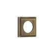 This is an image of Burlington - 52x52mm AB stepped square outer rose for levers and t&r available to order from T.H Wiggans Architectural Ironmongery in Kendal, quick delivery and discounted prices.