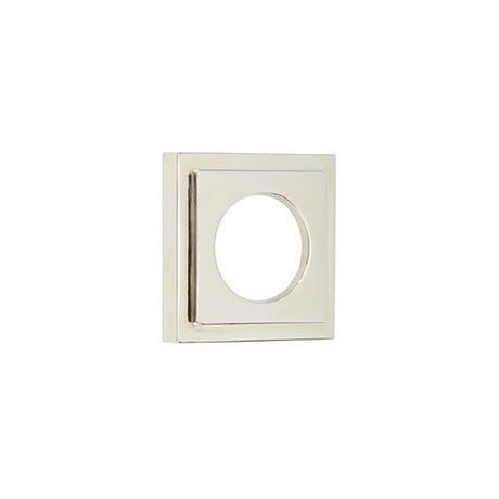 This is an image of Burlington - 52x52mm PN stepped square outer rose for levers and t&r available to order from T.H Wiggans Architectural Ironmongery in Kendal, quick delivery and discounted prices.