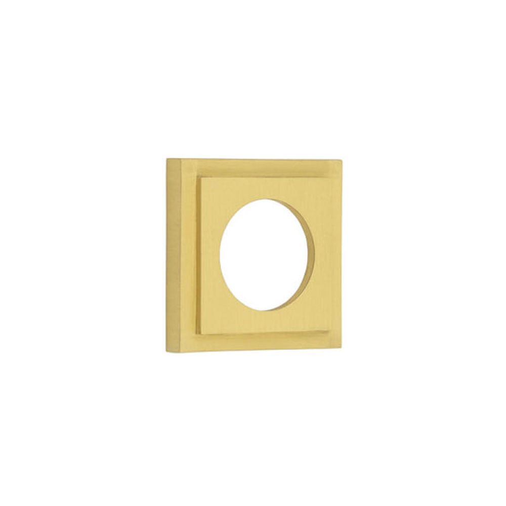 This is an image of Burlington - 52x52mm SB stepped square outer rose for levers and t&r available to order from T.H Wiggans Architectural Ironmongery in Kendal, quick delivery and discounted prices.