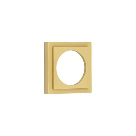 This is an image of Burlington - 52x52mm SB stepped square outer rose for esc available to order from T.H Wiggans Architectural Ironmongery in Kendal, quick delivery and discounted prices.