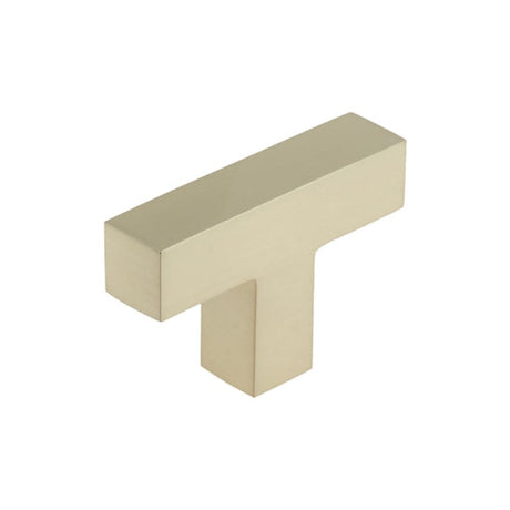 This is an image of a Burlington - Trafalgar T Bar Cupboard Knob Knob - Satin Nickel that is availble to order from T.H Wiggans Architectural Ironmongery in Kendal in Kendal.