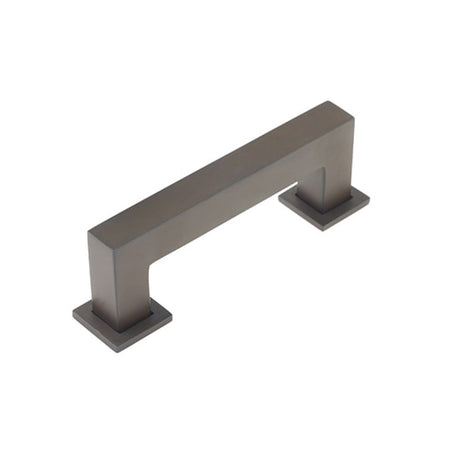 This is an image of a Burlington - Trafalgar Cabinet Handle 96mm CTC - Dark Bronze that is availble to order from T.H Wiggans Architectural Ironmongery in Kendal in Kendal.