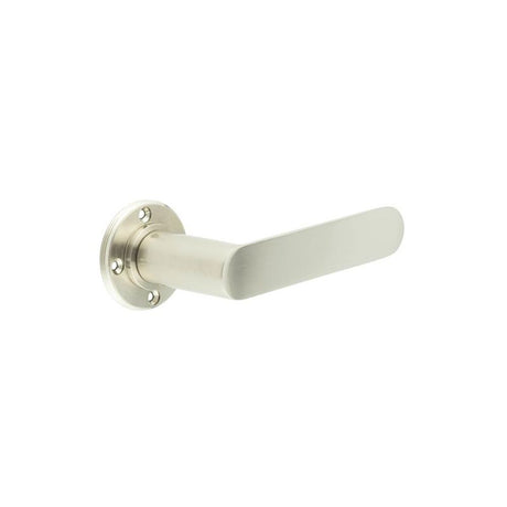 This is an image of Burlington - Kensington Lever on Rose Door Handle - Roses Sold Separately available to order from T.H Wiggans Architectural Ironmongery in Kendal, quick delivery and discounted prices.