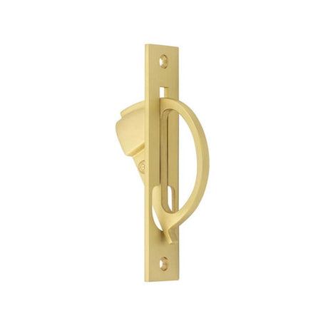 This is an image of Burlington - 130x25mm SB Flush edge handle available to order from T.H Wiggans Architectural Ironmongery in Kendal, quick delivery and discounted prices.