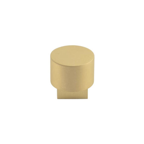 This is an image of a Burlington - Westminster Cupboard knob - Satin Brass that is availble to order from T.H Wiggans Architectural Ironmongery in Kendal in Kendal.