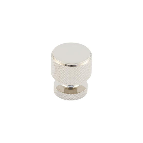 This is an image of a Burlington - Piccadilly Cupboard knob - Polished Nickel that is availble to order from T.H Wiggans Architectural Ironmongery in Kendal in Kendal.