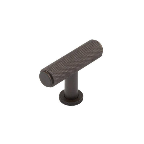 This is an image of a Burlington - Piccadilly T Bar Cupboard Knob Knob - Dark Bronze that is availble to order from T.H Wiggans Architectural Ironmongery in Kendal in Kendal.