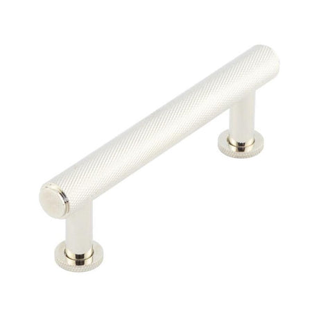 This is an image of a Burlington - Piccadilly Cabinet Handle 96mm CTC - Polished Nickel that is availble to order from T.H Wiggans Architectural Ironmongery in Kendal in Kendal.
