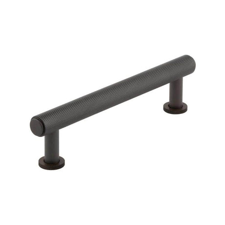 This is an image of a Burlington - Piccadilly Cabinet Handle 128mm CTC - Dark Bronze that is availble to order from T.H Wiggans Architectural Ironmongery in Kendal in Kendal.