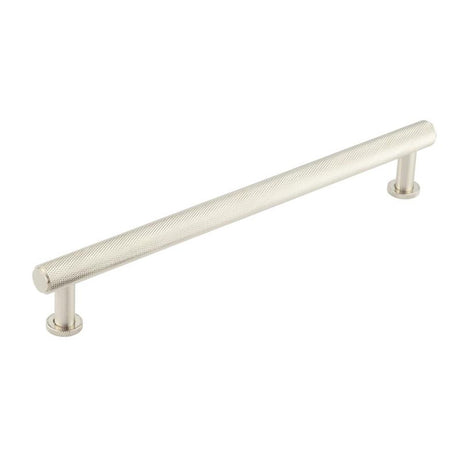 This is an image of a Burlington - Piccadilly Cabinet Handle 224mm CTC - Satin Nickel that is availble to order from T.H Wiggans Architectural Ironmongery in Kendal in Kendal.