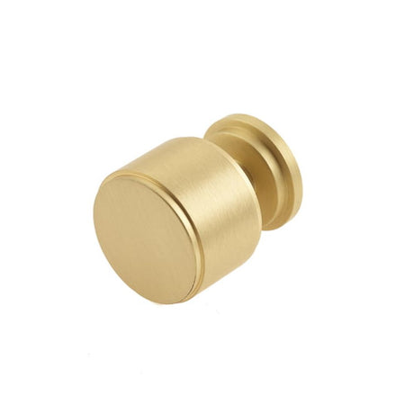 This is an image of a Burlington - Belgrave Cupboard knob - Satin Brass that is availble to order from T.H Wiggans Architectural Ironmongery in Kendal in Kendal.