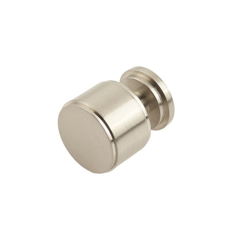 This is an image of a Burlington - Belgrave Cupboard knob - Satin Nickel that is availble to order from T.H Wiggans Architectural Ironmongery in Kendal in Kendal.