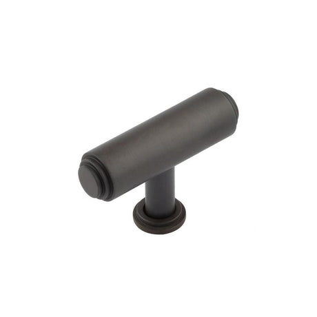 This is an image of a Burlington - Belgrave T Bar Cupboard Knob Knob - Dark Bronze that is availble to order from T.H Wiggans Architectural Ironmongery in Kendal in Kendal.