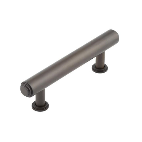 This is an image of a Burlington - Belgrave Cabinet Handle 96mm CTC - Dark Bronze that is availble to order from T.H Wiggans Architectural Ironmongery in Kendal in Kendal.