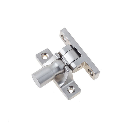 This is an image of a Burlington - sash fastener - Satin Nickel that is availble to order from T.H Wiggans Architectural Ironmongery in Kendal in Kendal.