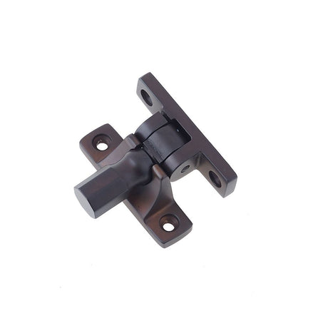 This is an image of a Burlington - Brighton sash fastener - Dark Bronze that is availble to order from T.H Wiggans Architectural Ironmongery in Kendal in Kendal.