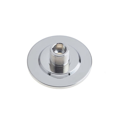 This is an image of Burlington - Stepped door stop base - Polished Nickel available to order from T.H Wiggans Architectural Ironmongery in Kendal, quick delivery and discounted prices.