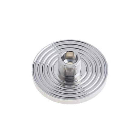 This is an image of Burlington - Reeded door stop base - Polished Nickel available to order from T.H Wiggans Architectural Ironmongery in Kendal, quick delivery and discounted prices.