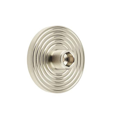 This is an image of Burlington - Reeded door stop base - Satin Nickel available to order from T.H Wiggans Architectural Ironmongery in Kendal, quick delivery and discounted prices.